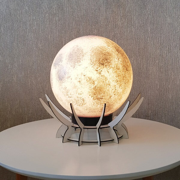 آباژور رومیزی طرح مروارید مدل کره ماه