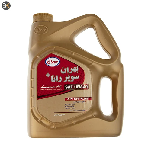 روغن موتور بهران مدل سوپر رانا SAE 10W-40 حجم 4 لیتر