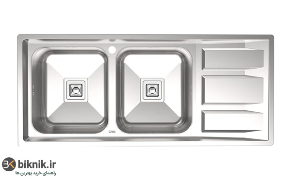سینک کن مدل 8112 توکار با ابعاد ۱۱۶۰×۵۰۰ میلی متر یکی از پرفروش ترین سینک های کن